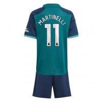 Arsenal Gabriel Martinelli #11 Kolmas Peliasu Lasten 2023-24 Lyhythihainen (+ Lyhyet housut)
